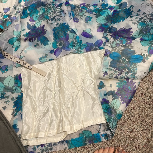 Vintage 70s floral print bell sleeve sheet maxi dress in perfect condition - Picture 9 of 10